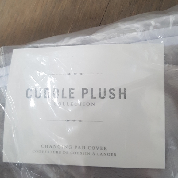 Restoration Hardware Gray Plush Change Pad Cover - Picture 3 of 5